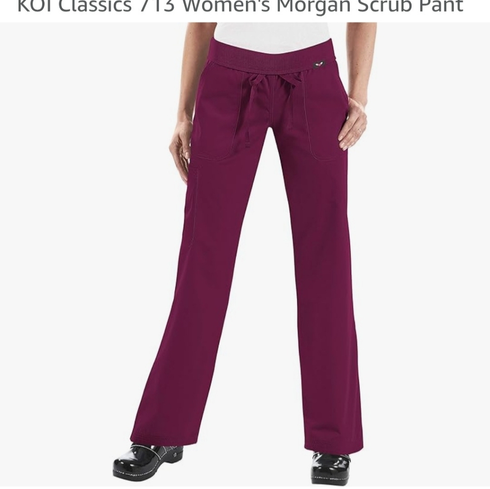 Koi Morgan Scrub Pants Wine XL
